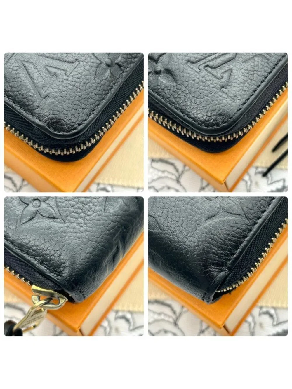 Louis Vuitton Empreinte Zippy Wallet Noir